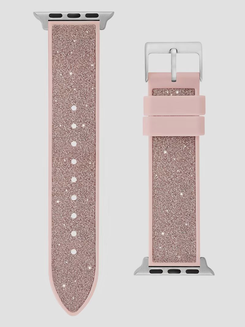 Pink Glitter Silicone 38-41 mm Band for Apple Watch® | Guess (US)