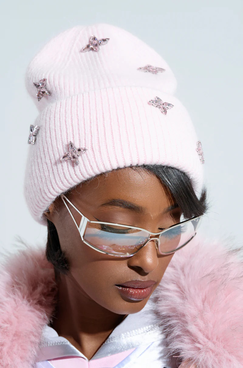 STAR POWER RHINESTONE BEANIE | AKIRA