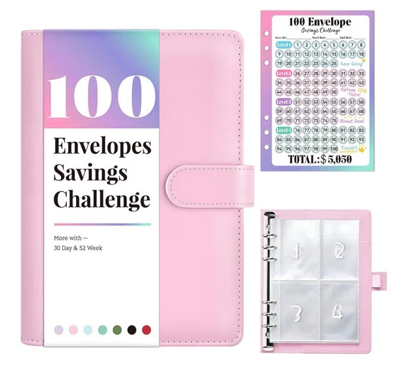 Envelope savings challenge book! Put your left over cash in it each week to save up to $5,300. 

#LTKOver40