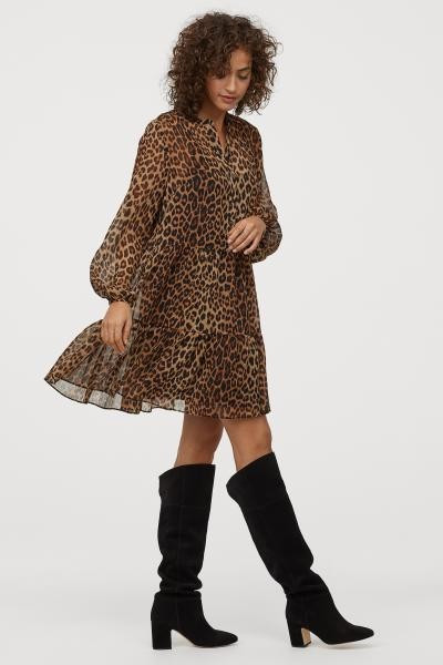 Chiffonkleid | H&M (DE, AT, CH, NL, FI)