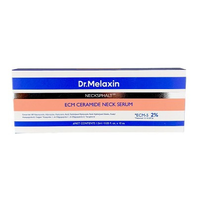 Dr.Melaxin Necksphalt ECM Ceramide Neck Serum (0.05 oz X 10 ea) - Elevate your slow-aging routine with fresh-pour ampoules for a smooth neck area | Target