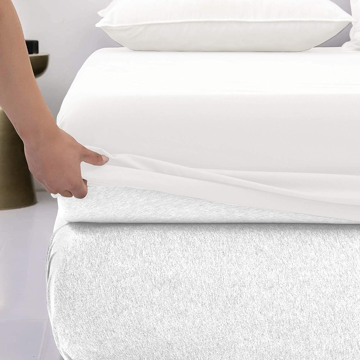 Lavish Touch Flannel Fitted Sheet Queen 100% Cotton, Velvety Soft Heavyweight, Double Brushed Fla... | Walmart (US)