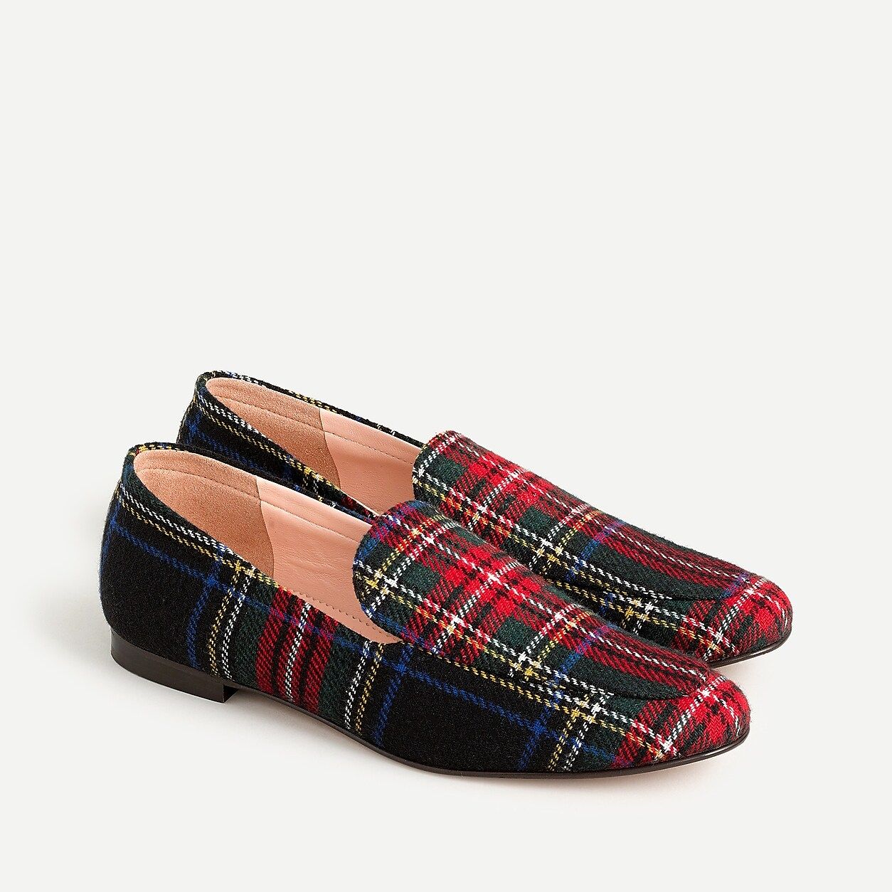 Cecile smoking slippers in Stewart tartan | J.Crew US