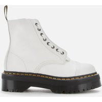 Dr. Martens Women's Sinclair Leather Zip Front Boots - White - UK 3 | Coggles (Global)