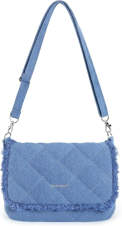 BAGSMART Denim Purse Crossbody Bag for Women Jean Canvas Shoulder Bag Purse Handbag Retro Blue To... | Amazon (US)