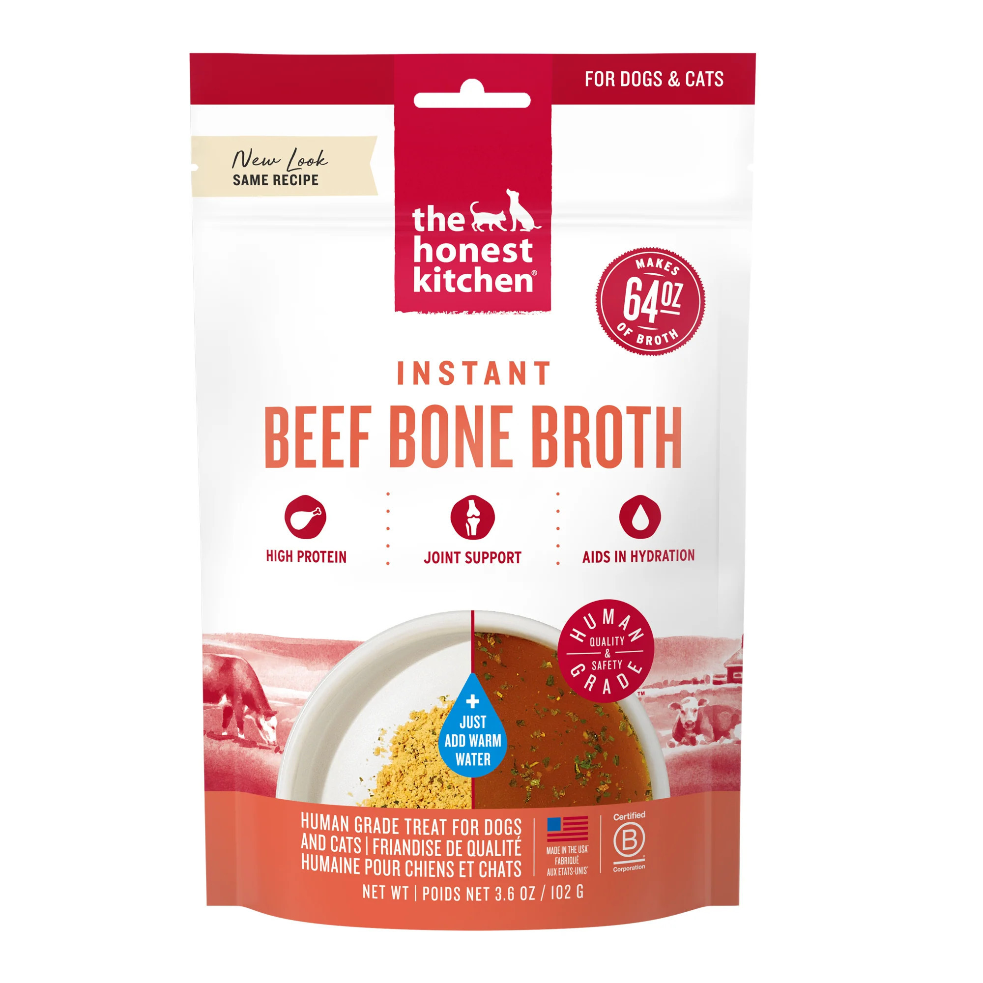 Instant Beef Bone Broth with Turmeric | The Honest Kitchen