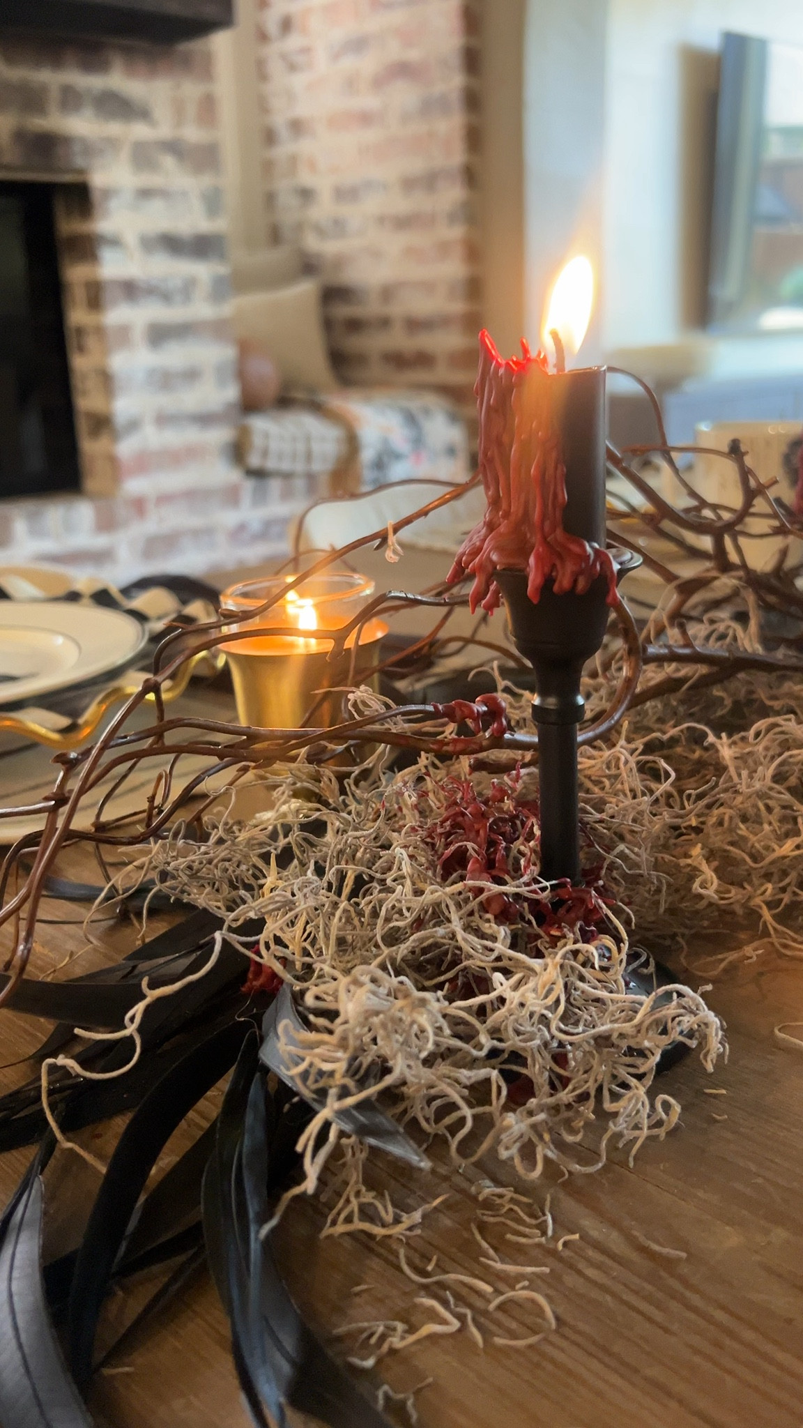 Spooky season dinner party goals 🕯️🖤
I’m obsessed with how this Halloween tablescape turned out — black taper candles with dripping wax, mossy textures, dark feathers, and potion-inspired plates give it the perfect haunted-elegant feel.
It’s equal parts gothic, moody, and cozy — perfect for a Halloween dinner, fall entertaining night, or even a witchy wine-and-cheese party.
If you love black and white Halloween décor, dramatic candlelight, and elevated spooky table ideas, this setup is full of inspiration for your next gathering.


#LTKHome #LTKStyleTip #LTKSeasonal