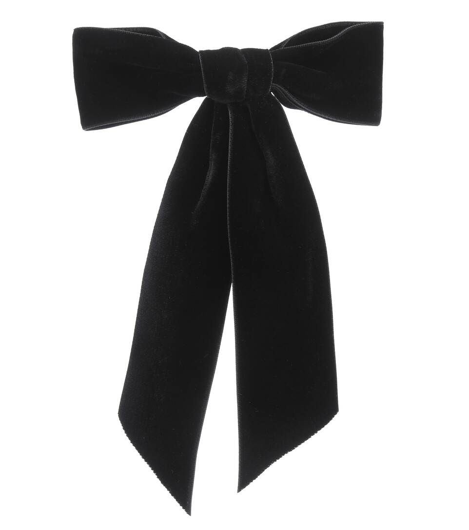 Velvet bow barrette | Mytheresa (UK)