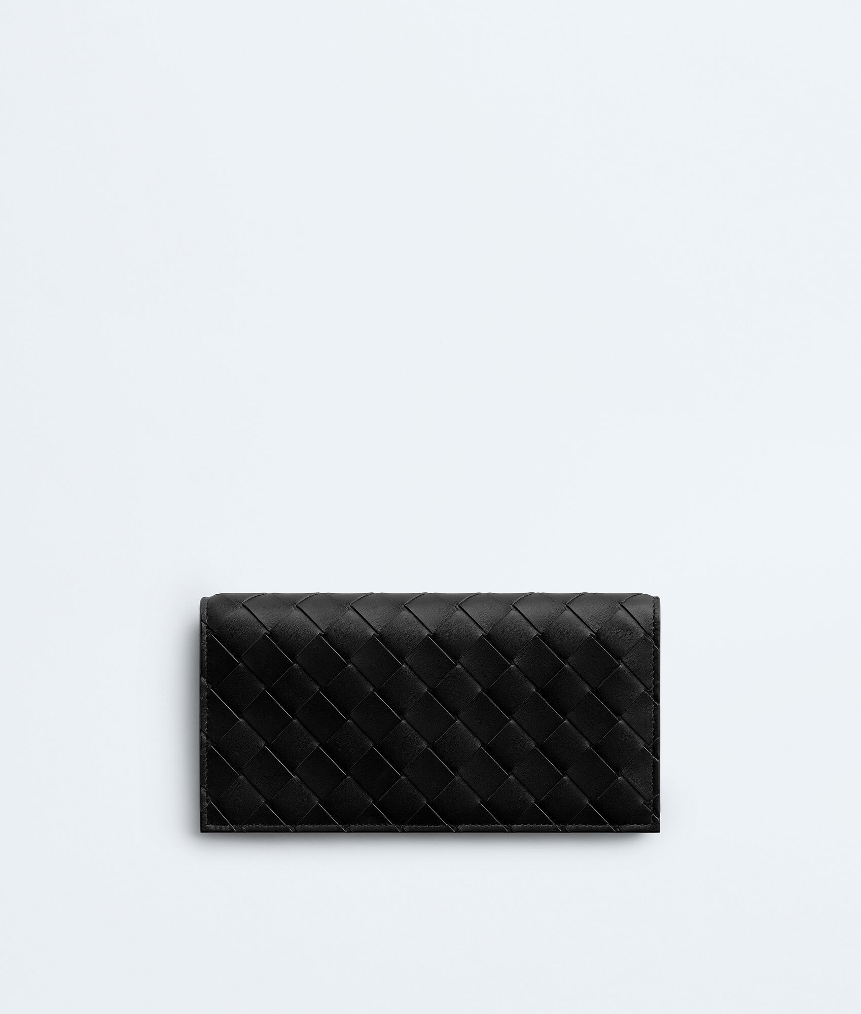 Men's Intrecciato Long Wallet With Coin Purse in Nero | Bottega Veneta US | Bottega Veneta
