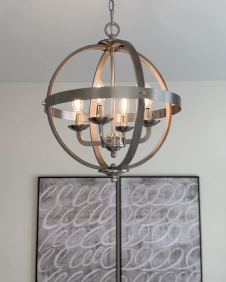 My modern rustic orb chandelier in the home office is currently on sale during Memorial Day weekend! 

This light fixture is a great look for less option if you like the Foucault Orb collection from RH. 

Round chandelier // rustic chandelier // modern farmhouse chandelier for entryway // home office lighting 

#LTKVideo #LTKHome #LTKSaleAlert