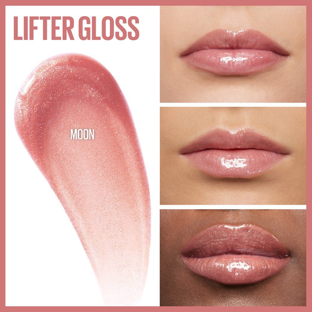Maybelline Lifter Gloss Lip Gloss Makeup With Hyaluronic Acid, Moon, 0.18 fl. oz. | Walmart (US)