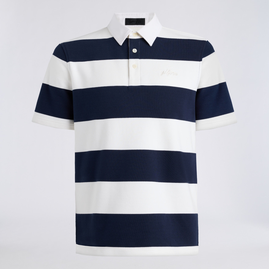 YARN DYE FRENCH TERRY RUGBY POLO | MEN'S POLO SHIRTS | G/FORE | G/FORE | G-Fore