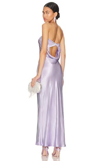 Moondance Strapless Midi Dress in Lilac | Revolve Clothing (Global)