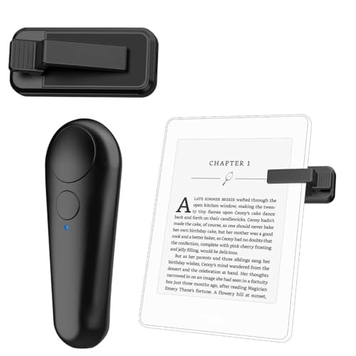 UNIBITRI RF Remote Control Page Turner for Kindle Paperwhite Kobo eReaders, Remote Page Turner for Phone iPad iOS Android Tablets Taking Reading Novels Taking Accessories, Black | Amazon (US)