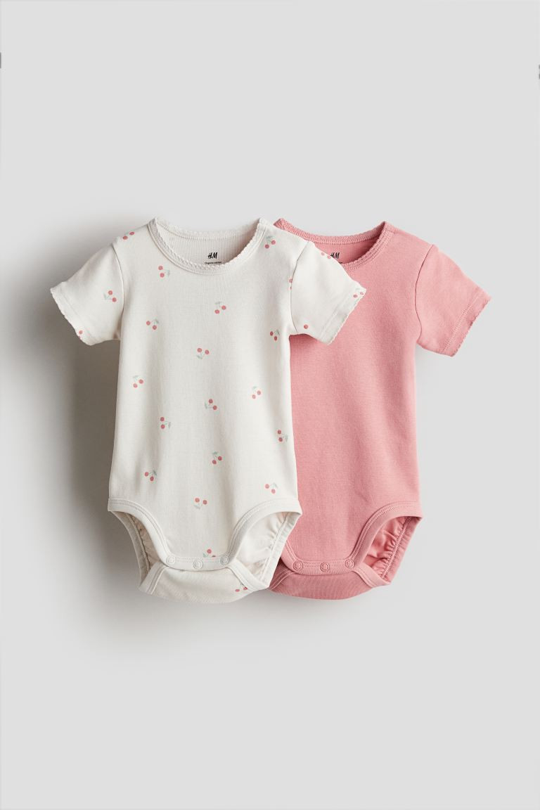 2-pack Short-sleeved Bodysuits | H&M (US + CA)