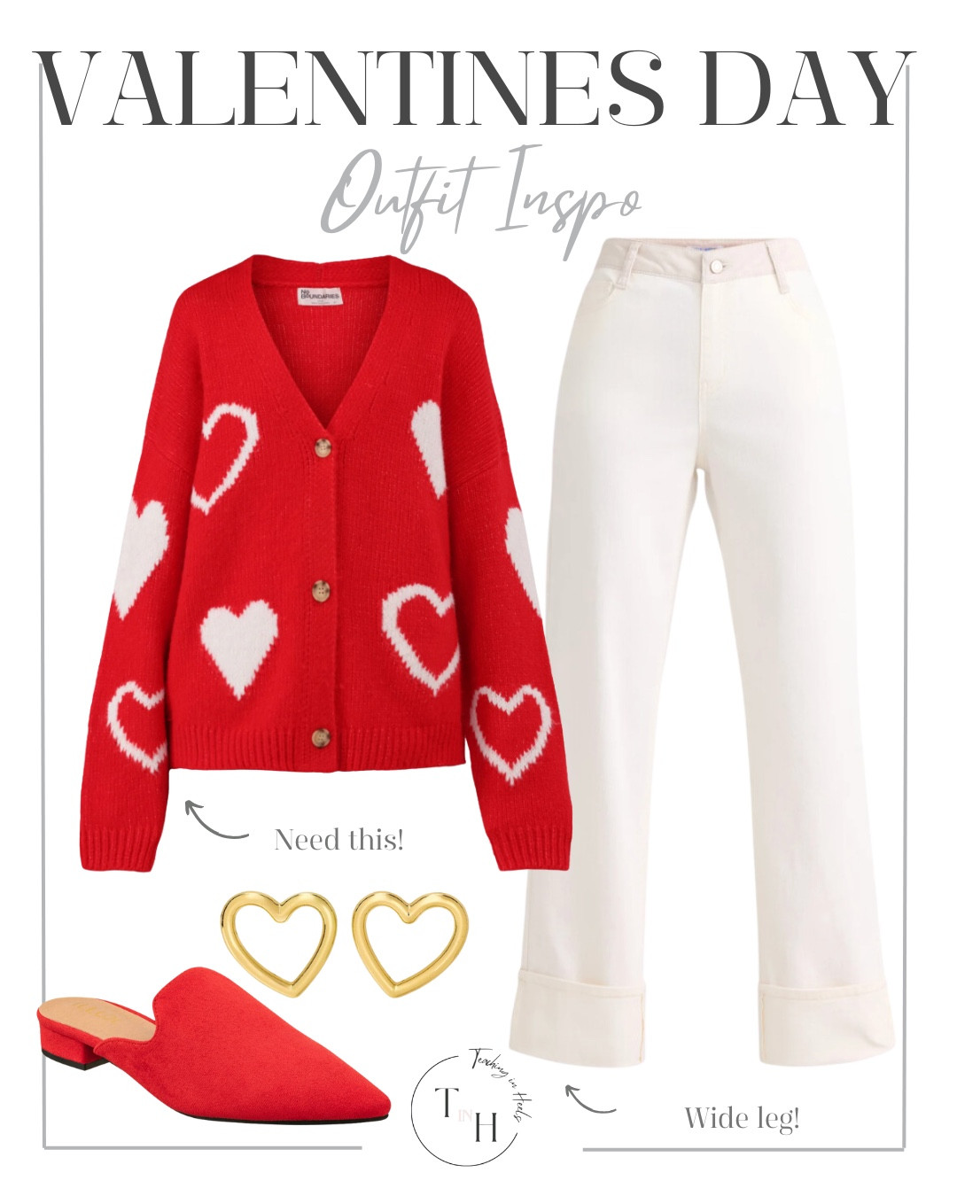 Valentines day cardigan  high rise jeans  red slip on mules  gold heart earrings  valentines day ootd  valentines day vibes  teacher style  teacher work style workwear  business casual  business office outfit  teacher ootd  teacherfit   ootd  shirt trendteacher  teacher outfits  teachert


#LTKSaleAlert #LTKStyleTip #LTKSeasonal