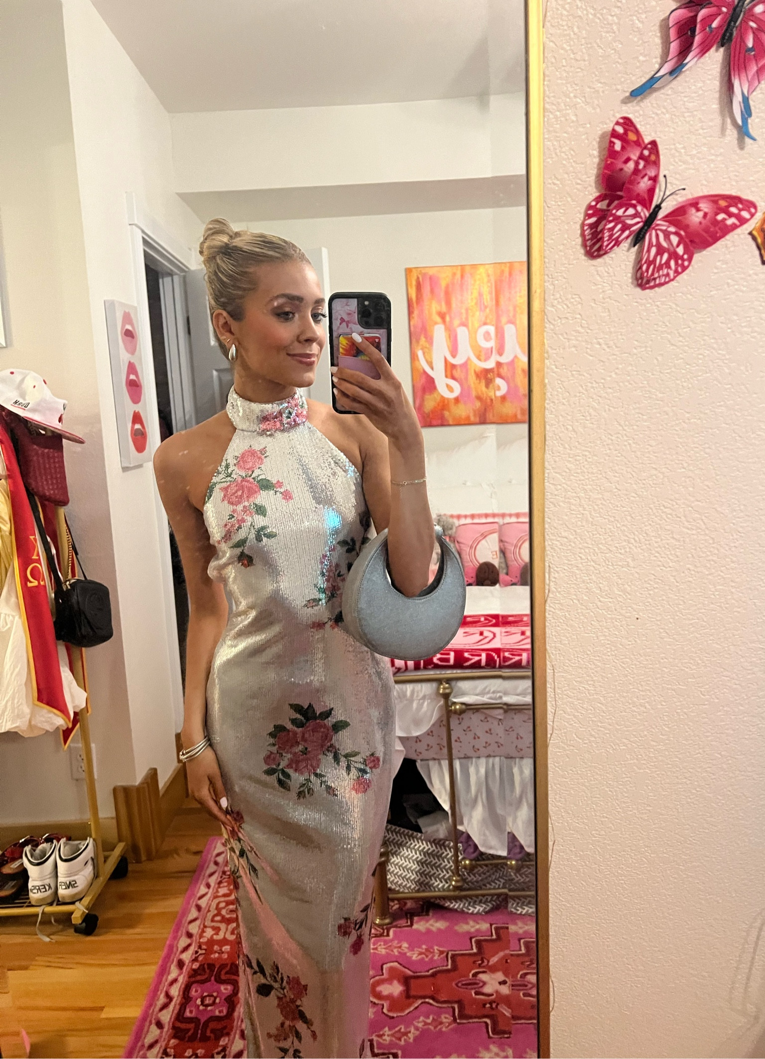 SENIOR FORMAL🪩💐
Ended my years of college formals with my fav dress yet!!! I adored the sequin high neck moment with an open back! I paired it with all silver jewelry and my @staud.clothing bag! Stay tuned for so many more fits as this fun warm weather approaches. 💝 

#LTKSeasonal #LTKparties #LTKwedding