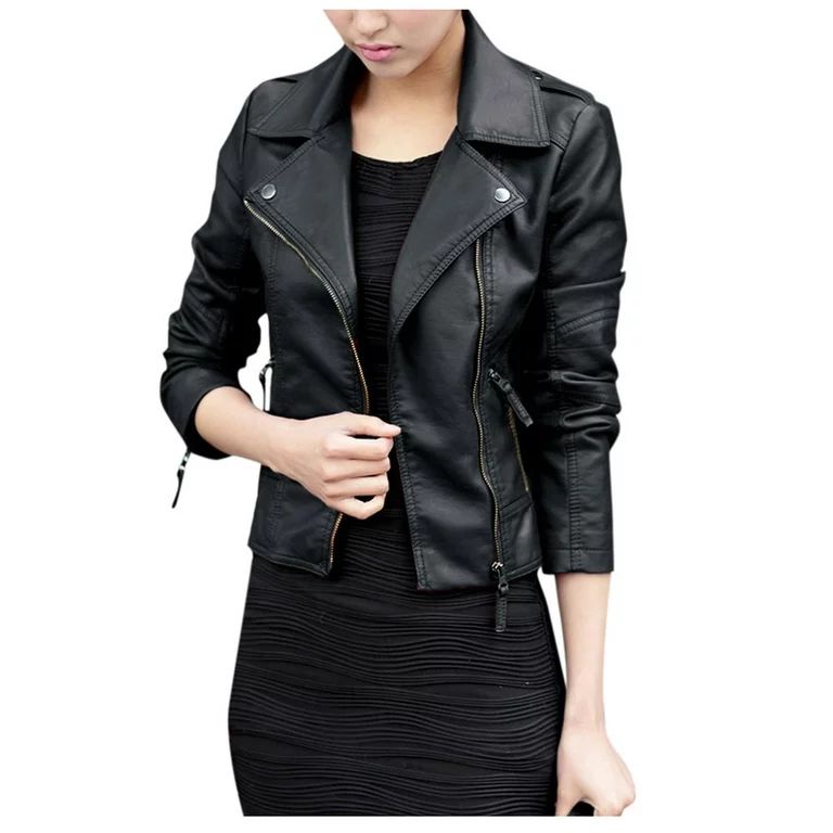 Scyoekwg Clearance Fashion Long Sleeve Tops for Women Women Zipper Coat Outwear Solid Long Sleeve... | Walmart (US)