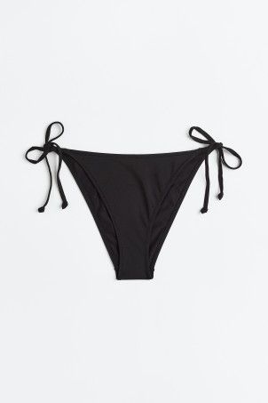 Tie Bikini Bottoms - Dark brown - Ladies | H&M US | H&M (US + CA)