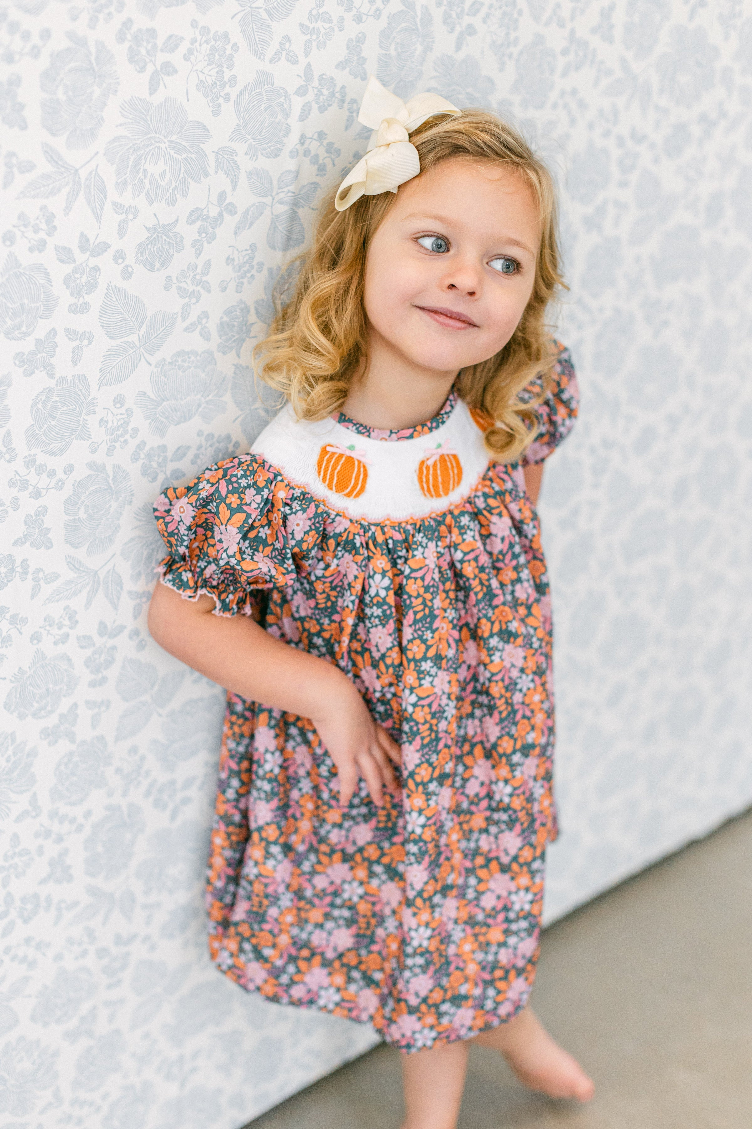 Kelly Pumpkin Dress | Poppy Kids Co