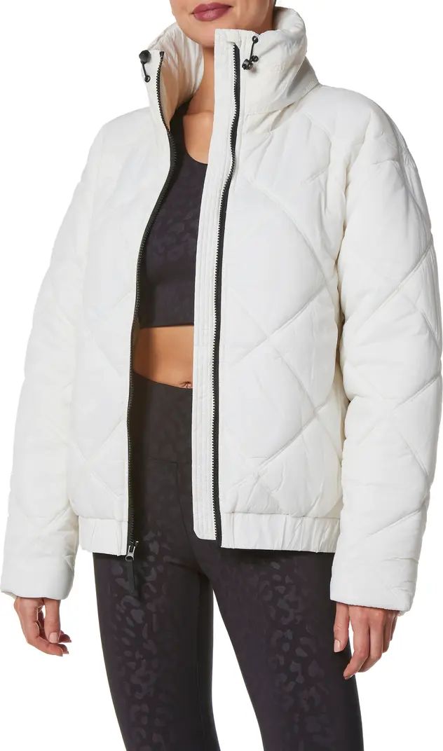 Diamond Quilted Puffer Jacket with Hidden Hood | Nordstrom
