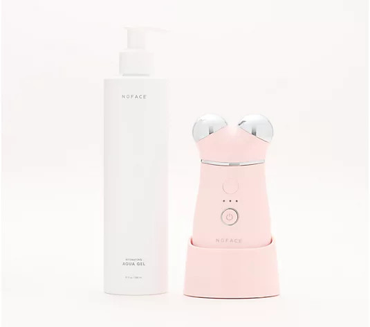 NuFace Trinity+ Facial Toning Device with Aqua Gel - QVC.com | QVC