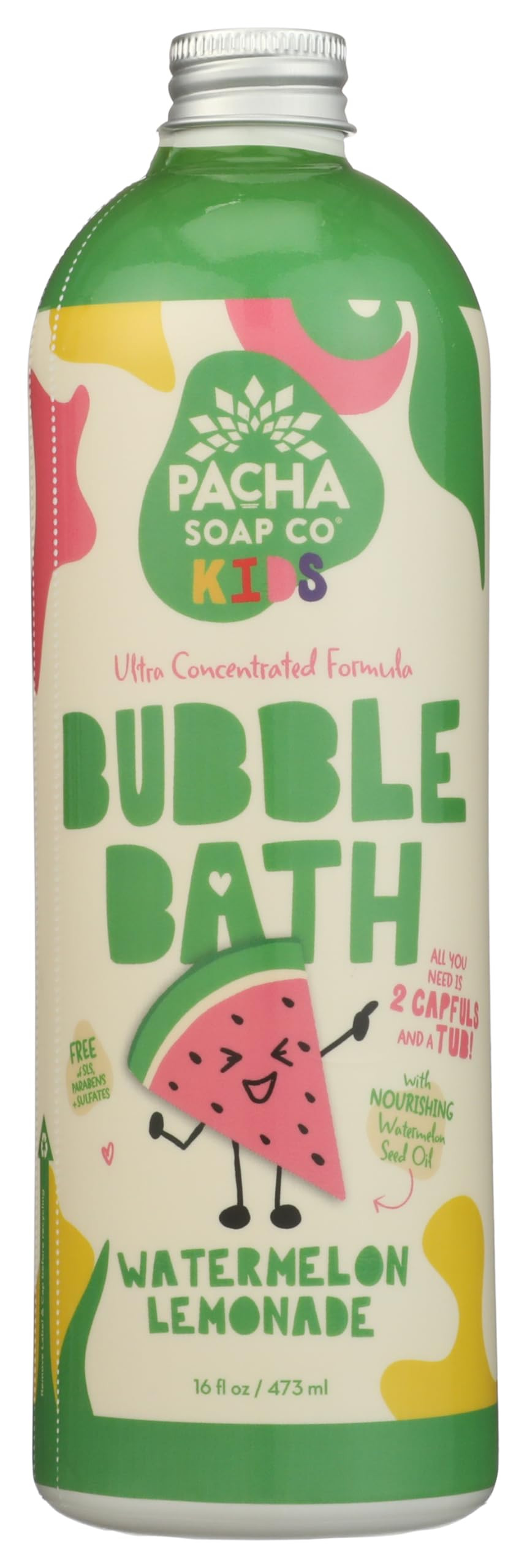 PACHA SOAP Kids Watermelon Lemonade Bubble Bath, 16 FZ | Amazon (US)