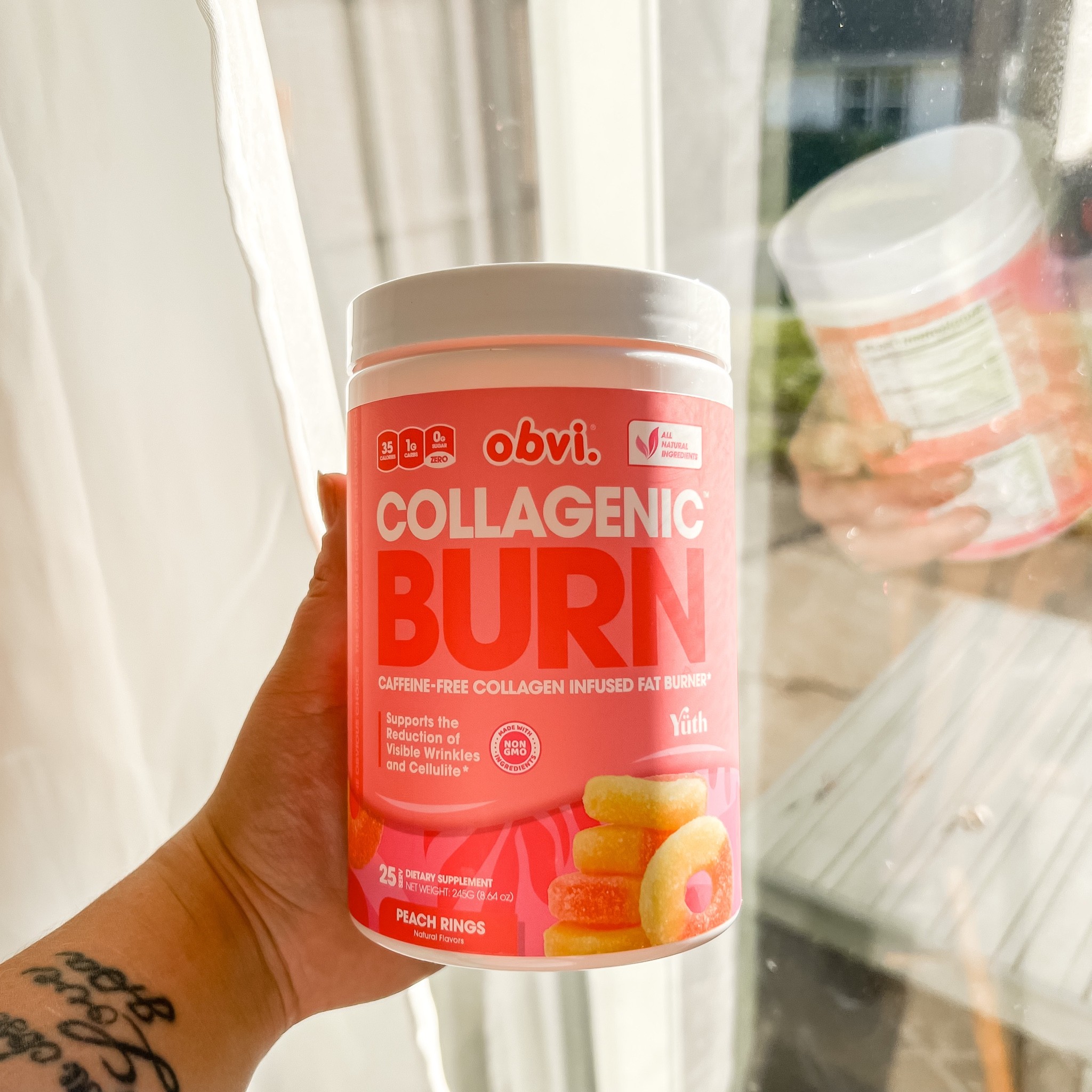 Obvi has been my go too! I can’t link the actual website so here they are on Amazon. They don’t have the exact peach ring collagenic  burn that I use anymore but they do have the capsules and I linked another collagen powder drink which is also amazing! 

#LTKCyberweek #LTKfit #LTKbeauty