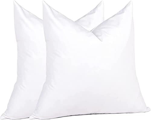 puredown® Euro Pillow Inserts 24 x 24 (Pack of 2, White), Feather Down Pillow Stuffer, White Thr... | Amazon (US)