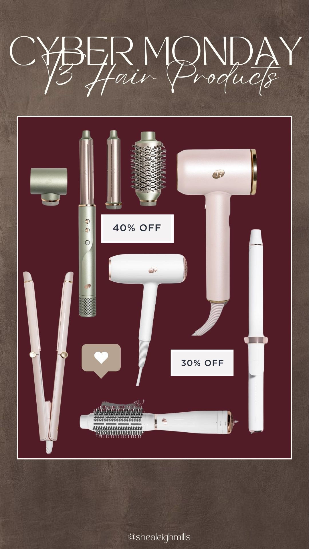 My favorite curling iron is on major sale for 24 hours!! T3 is up to 40% off and so many best-sellers are included — the blow dry brush, curling iron, flat iron, and both hair dryers. Linking all the top tools so you can grab them while they’re still marked down!


T3 sale, T3 Cyber Monday, T3 hair tools, T3 curling iron, T3 blow dryer, T3 flat iron, T3 hot brush, hair tools sale, best hair tools, holiday beauty deals, Cyber Monday beauty sale

#LTKSaleAlert #LTKGiftGuide #LTKCyberWeek