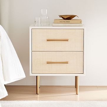 Margot Raffia Nightstand (20.5") | West Elm (US)