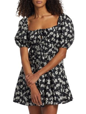 Polo Ralph Lauren Floral Puff Sleeve Mini Dress on SALE | Saks OFF 5TH | Saks Fifth Avenue OFF 5TH