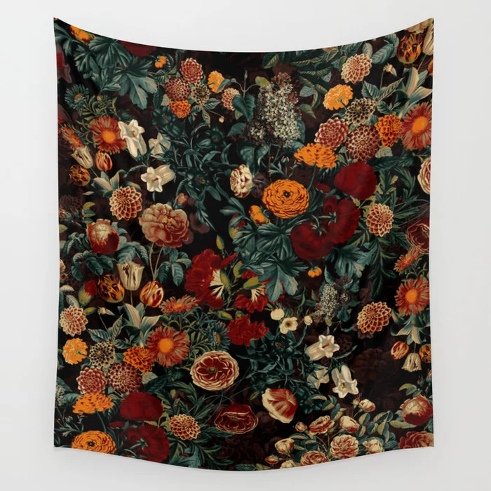 EXOTIC GARDEN - NIGHT XXI Wall Tapestry | Society6