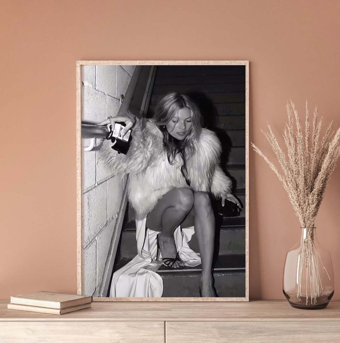 Kate Moss Print, Kate Moss Poster, Fashion Print, Life is Joke Print, Fashion Poster, Fashion Wal... | Etsy (US)