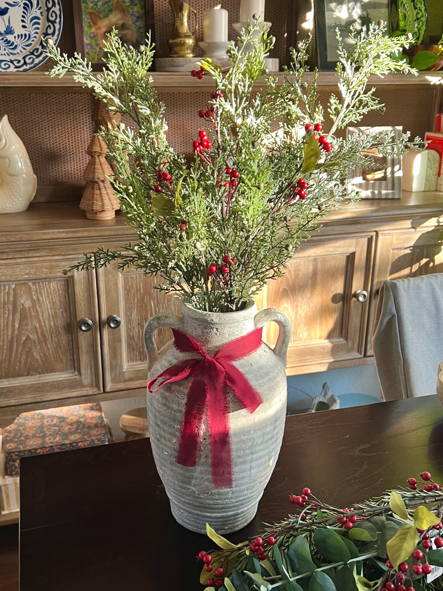 A not-so over the top holiday vase. When nature meets Christmas 🎄 

#LTKSeasonal #LTKHoliday #LTKFindsUnder50