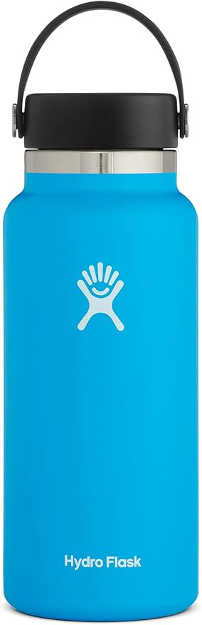 Hydro Flask Water Bottle - Stainless Steel, Reusable, Vacuum Insulated- Wide Mouth with Leak Proo... | Amazon (US)
