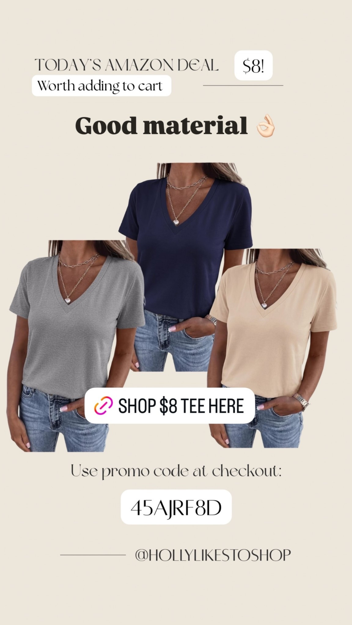 Good material 👌🏻$8 tee!

#LTKmomlife #LTKgrwm #LTKdayinmylife