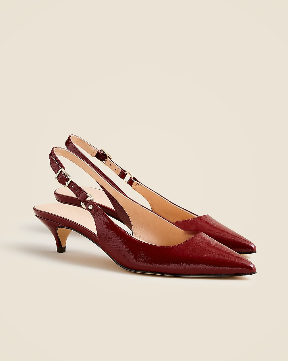 Robin kitten heels in Italian crinkle patent leather | J. Crew US