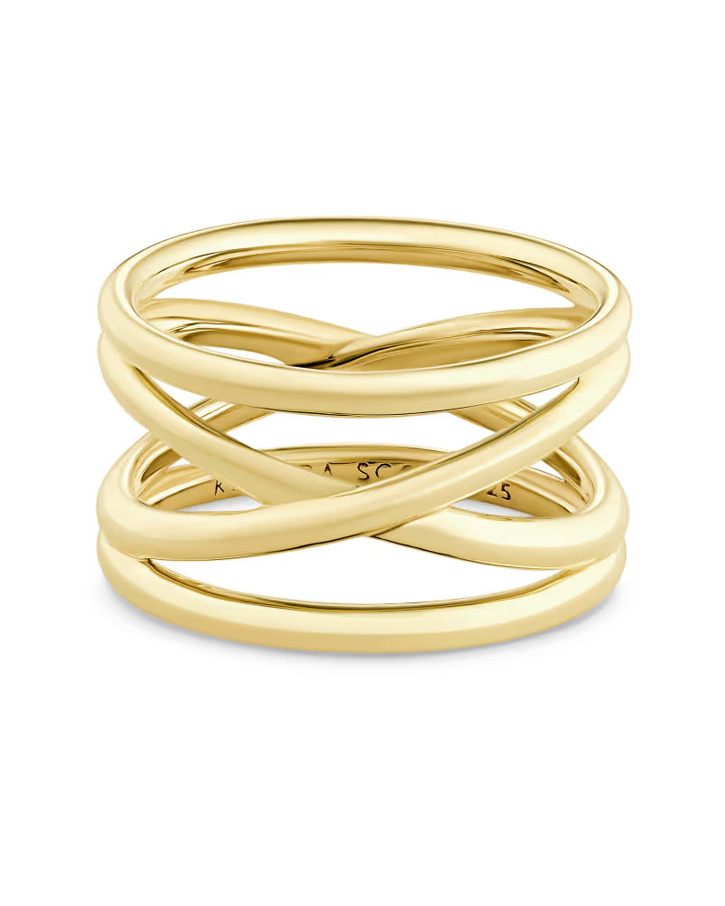 Sarah Band Ring in 18k Yellow Gold Vermeil | Kendra Scott