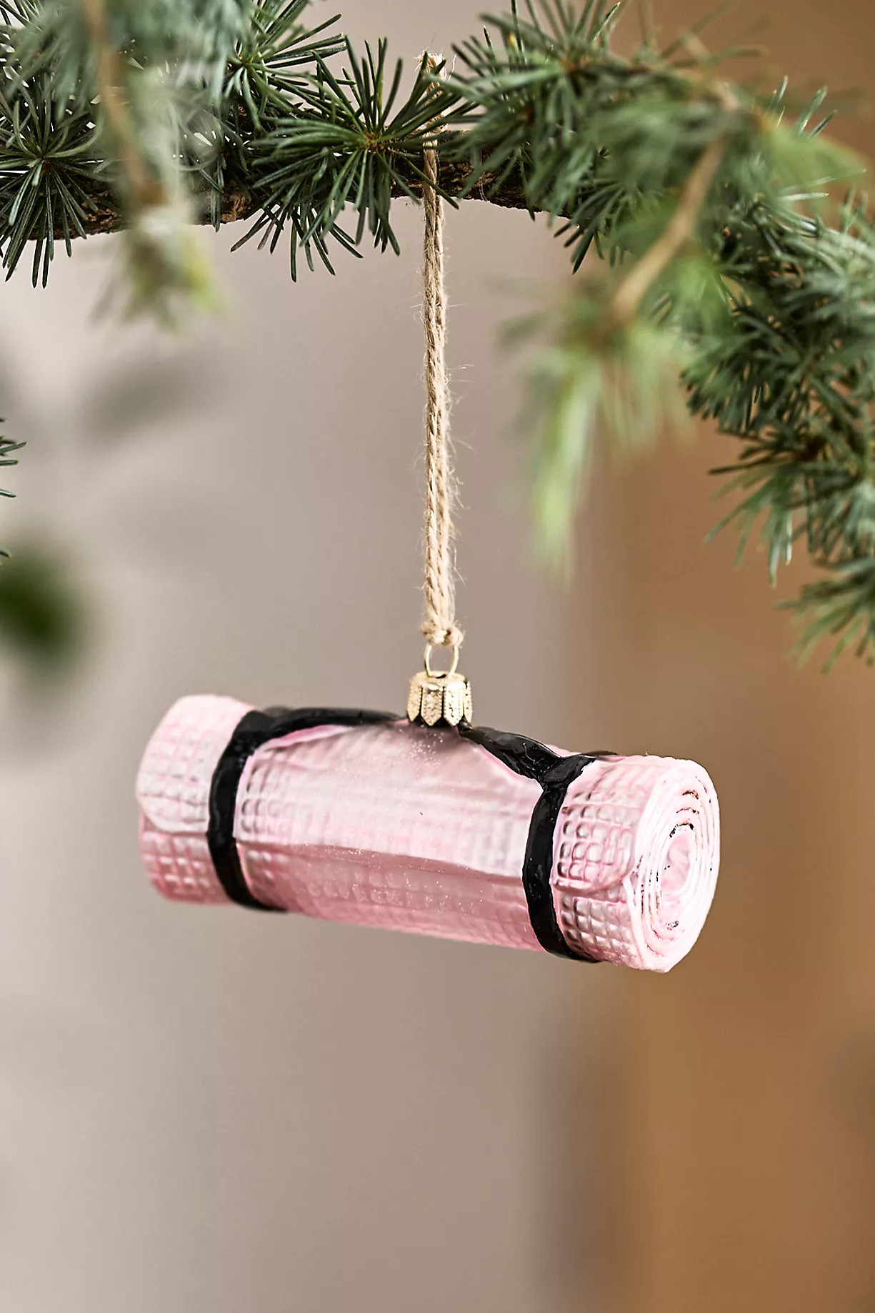 Yoga Mat Glass Ornament | Anthropologie (US)