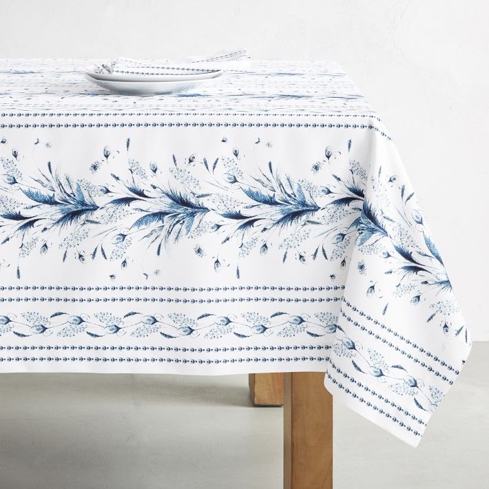 Printemps Bleu Tablecloth | Williams-Sonoma