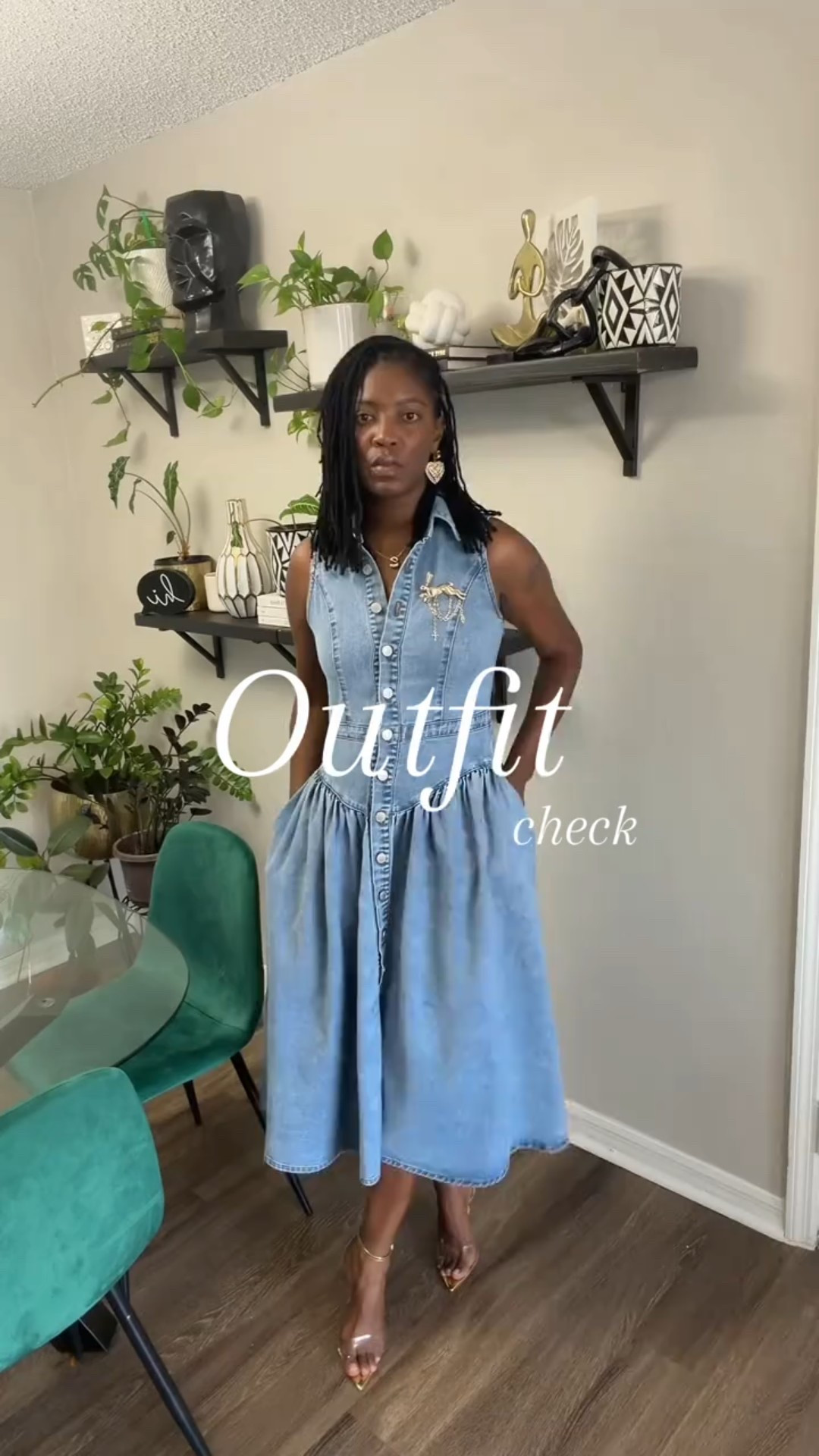 Denim x Gold is forever a vibe! (Dress is super cute for Spring) 5’6 | 153 | Wearing a medium | fashion over 40
💙🩷 #denimdress #over40fashion #over40club @liketoknow.it 

#LTKootd #LTKSpringSale