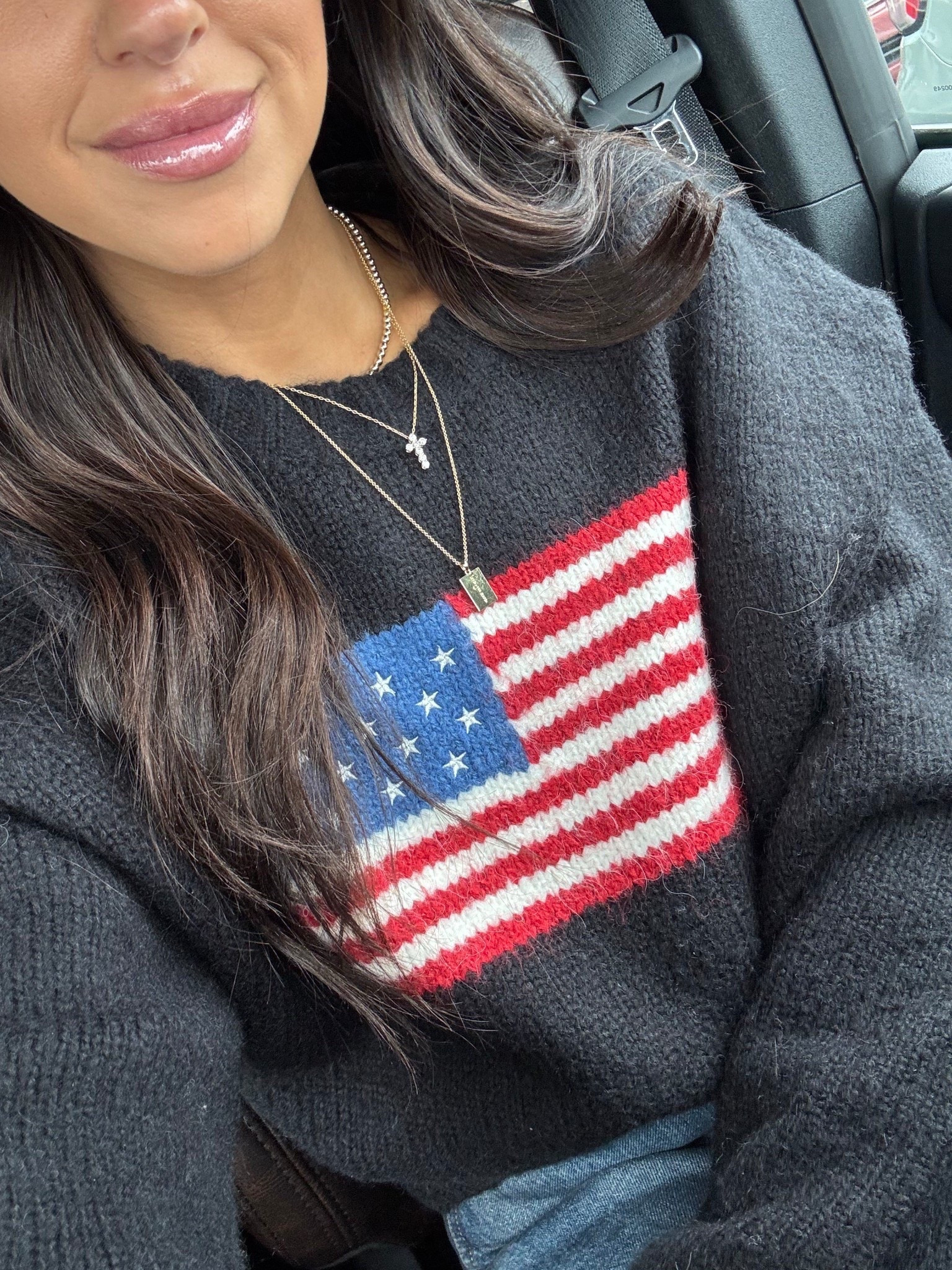 This sweater is sold out but just saw a super similar version at Target! 

American flag sweater, 4th of July, 4th of July outfit ideas, black American flag sweater, target fashion, Dede Raad, Nashville, Dress up buttercup

#LTKFindsUnder50 #LTKSeasonal #LTKStyleTip