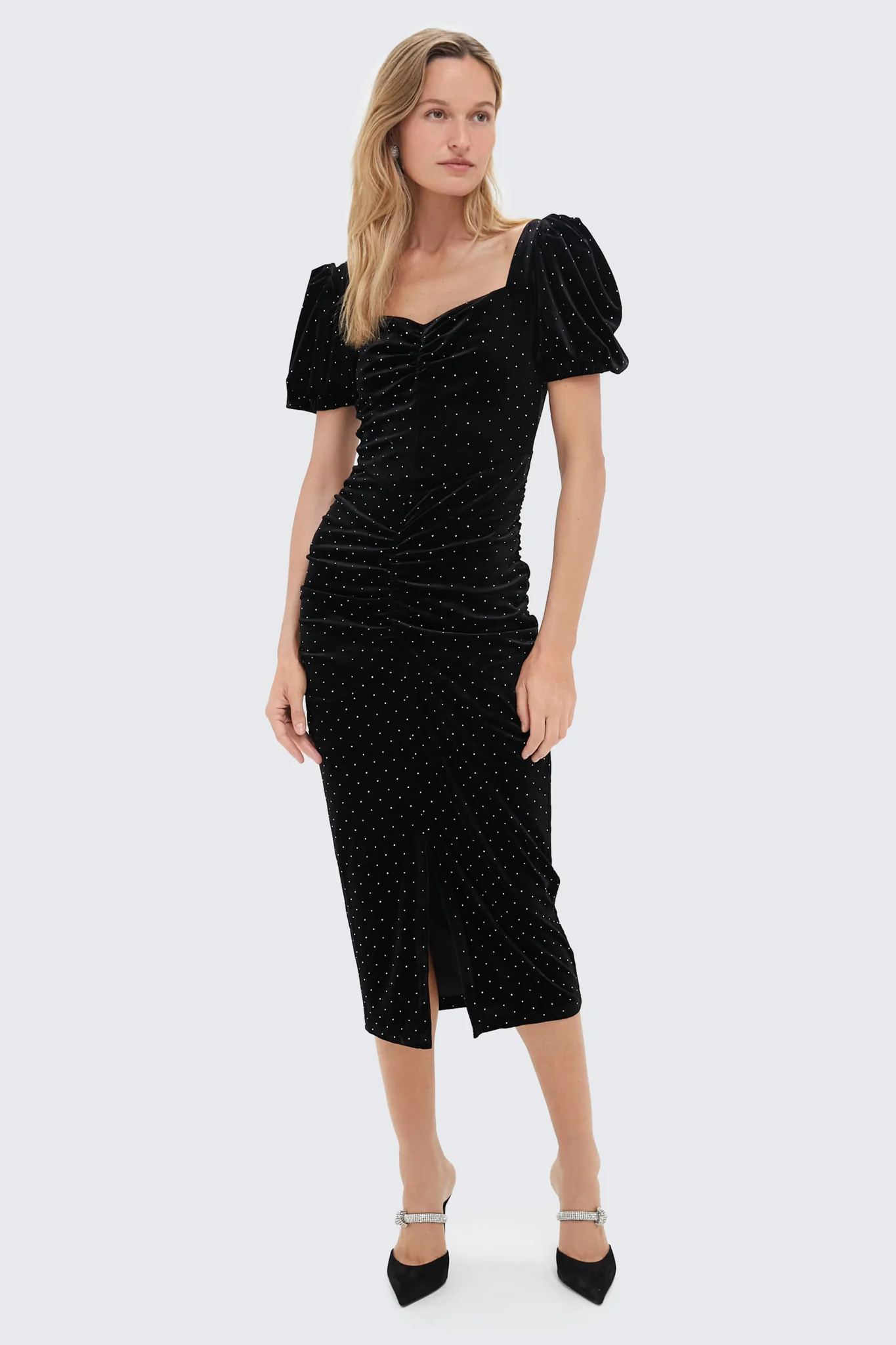 Black Felina Midi Dress | Tuckernuck (US)