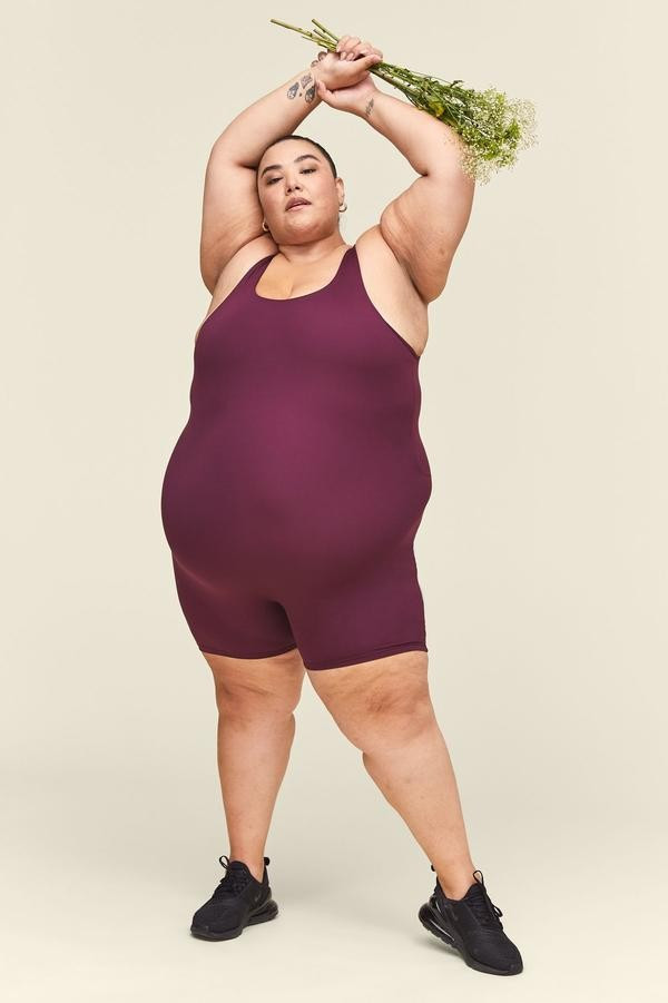 Plum Bike Unitard | Girlfriend Collective