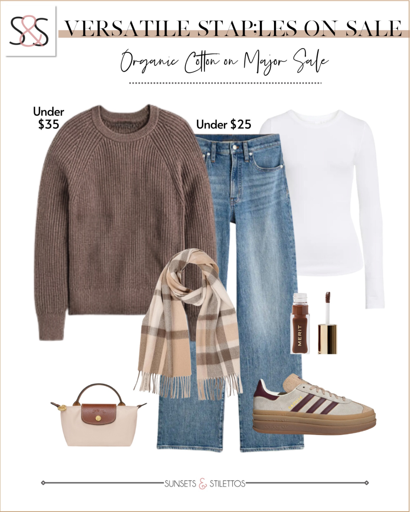 A cotton fisherman sweater paired with classic jeans and Adidas sneakers creates the ultimate cozy and casual outfit. Perfect for laid-back winter days or exploring the city in comfort and style. These timeless staples are versatile, and a must-have for any wardrobe.

Sunsets and Stilettos, cotton sweaters, casual winter outfits, everyday denim, Adidas style

#LTKHoliday #LTKCyberWeek #LTKSeasonal