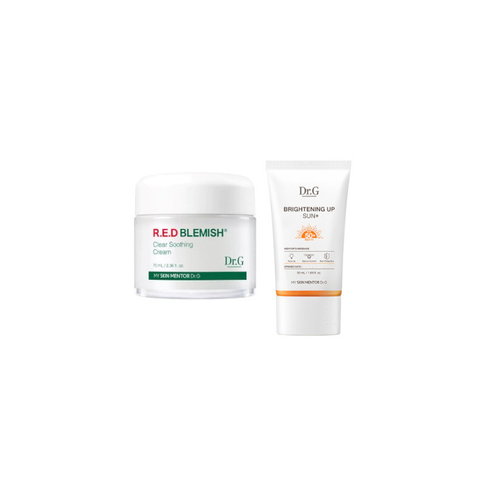 Dr. G - R. E.D Blemish Clear Soothing Cream - 70ML - 70ml - White (1ea) + Brightening Up Sun+ SPF50+ PA+++ - 50ml (1ea) set | Stylevana