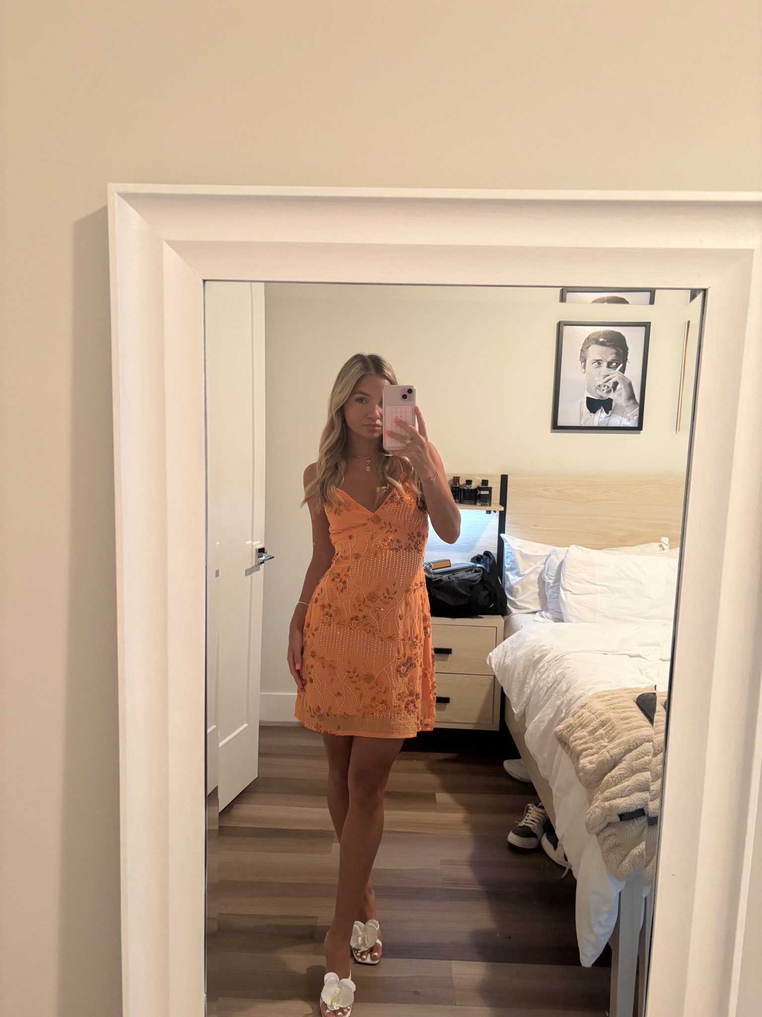 Sequin orange summer dress 🍊 
#orangedress #orange #dress #sequin #sequindress 

#LTKBeauty #LTKStyleTip #LTKTravel