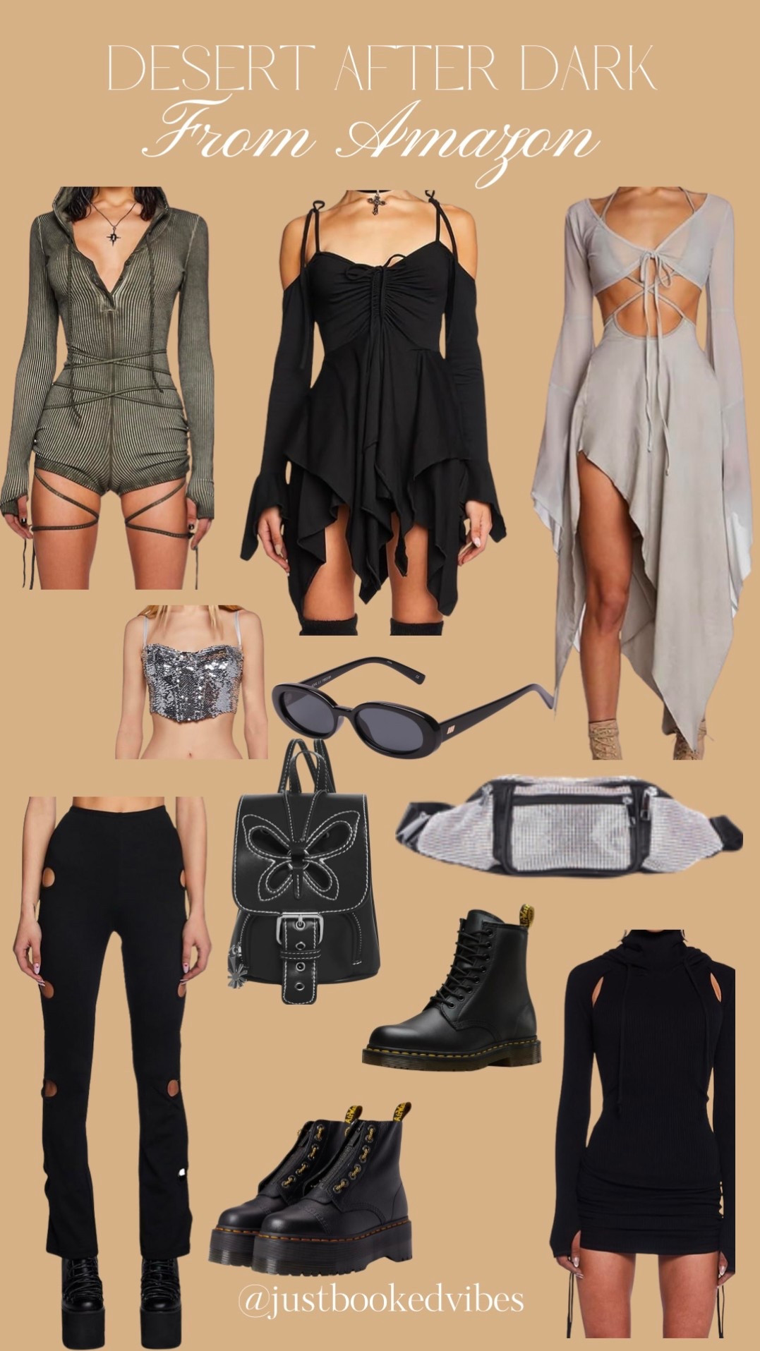 Festival looks with attitude—think cutouts, bold boots, and moody tones made for desert nights.

#LTKStyleTip #LTKSeasonal #LTKFestival