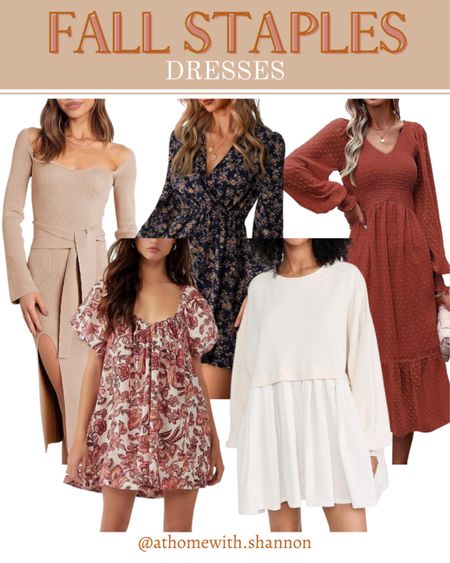 Fall staples- dresses!

Sweater dress, mini dress, midi dress, maxi dress, fall dresses 

#LTKSeasonal #LTKFind #LTKstyletip